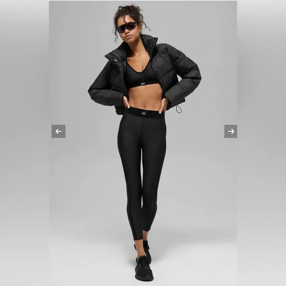 Alo Gold Rush Puffer in Black - Picture 6 of 11